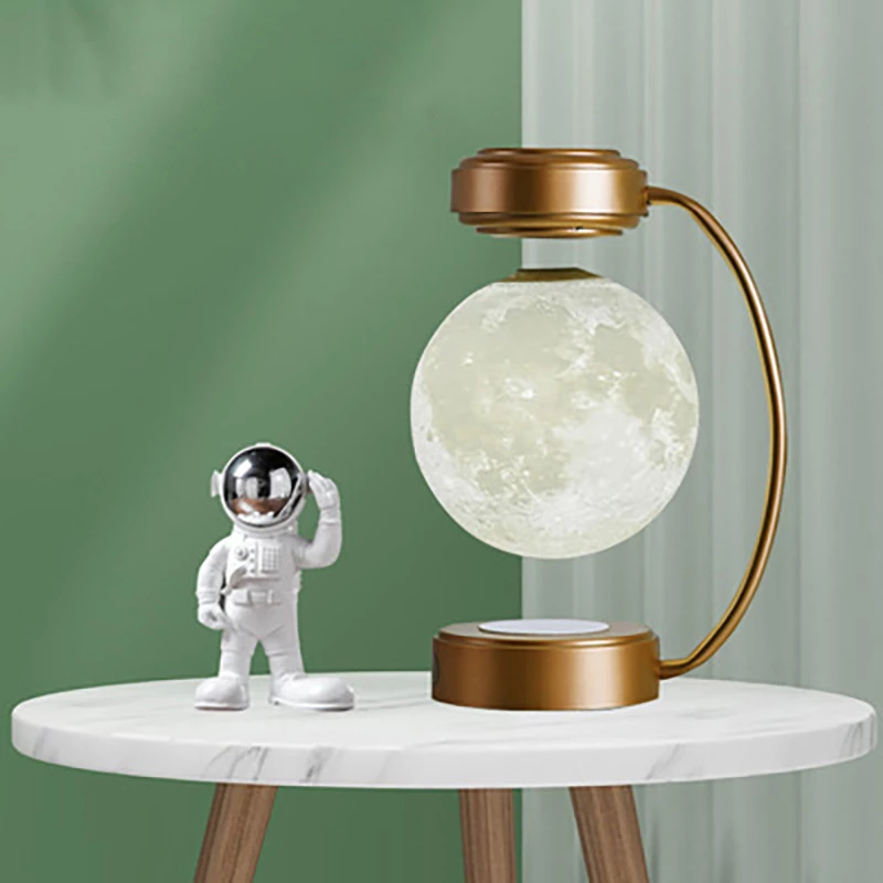 Creativity Magnetic Levitation Moon Lamp LED Rotating Dangling Lamp